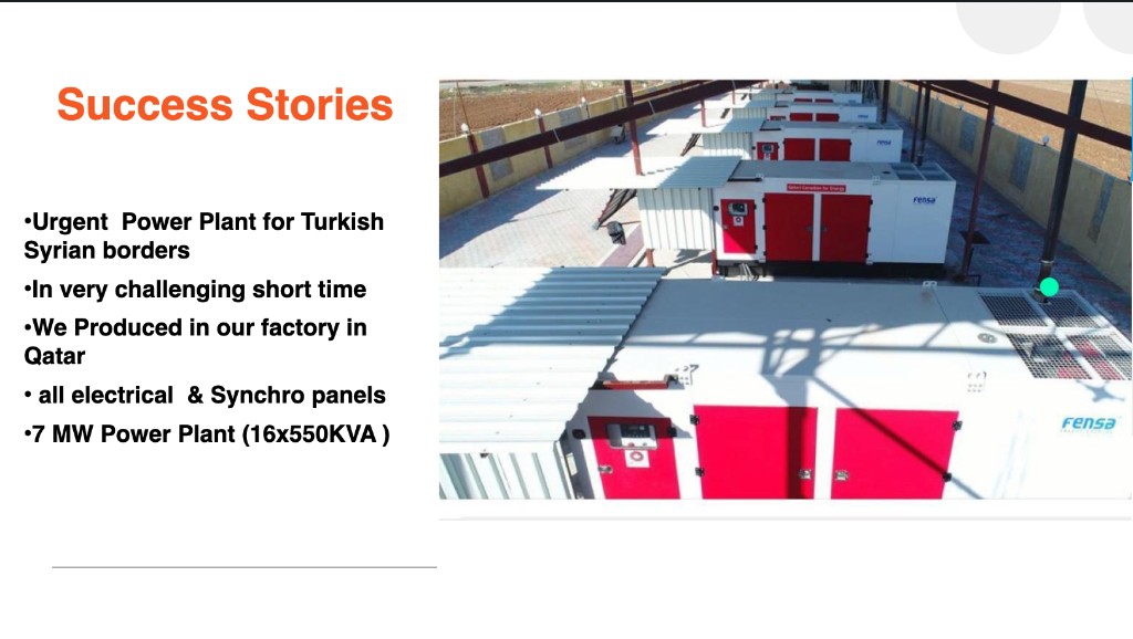 Success Stories – Urgent Power Plant